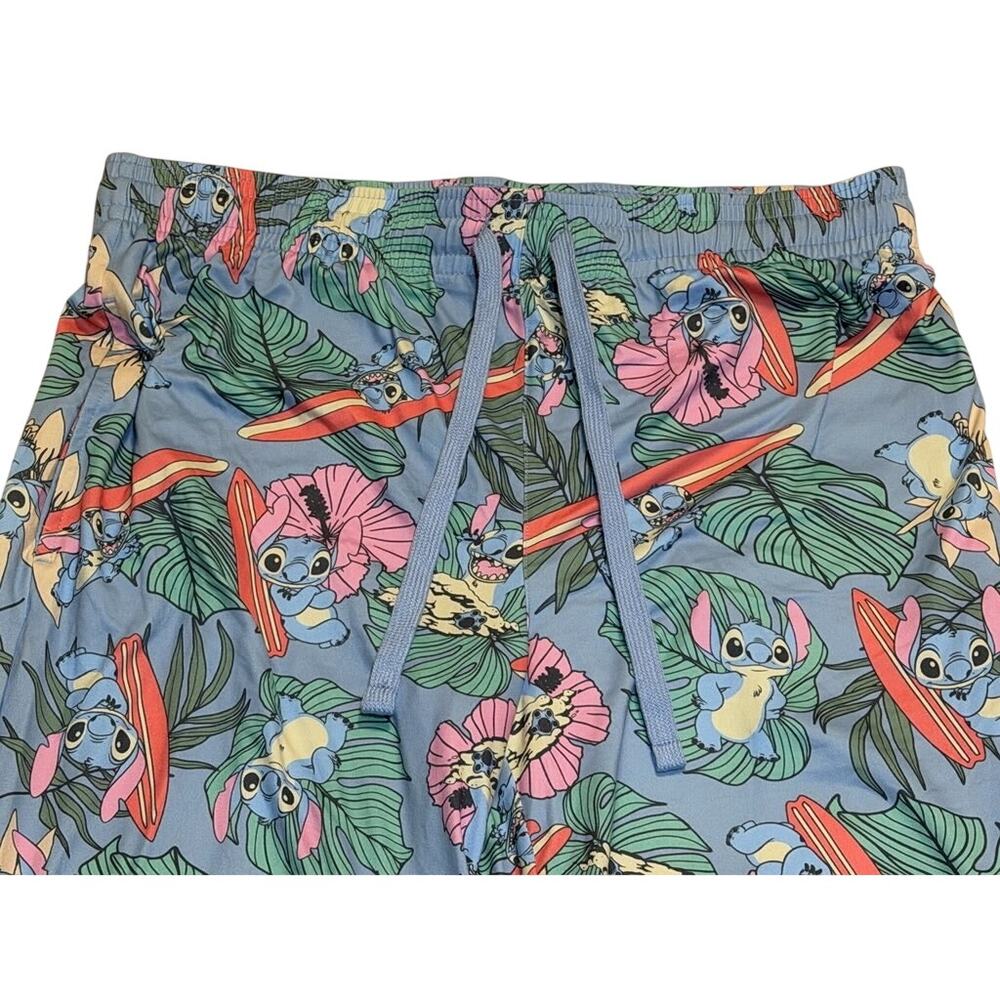 Rare Disney Lilo & Stitch Pajama Pants Sleepwear Tropical Print Size Medium - Picture 3 of 7